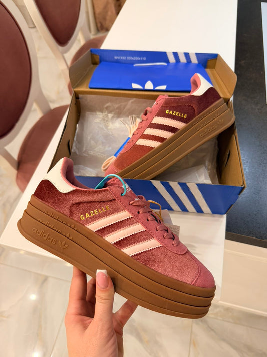 Adidas Gazelle Bold Velvet Pink